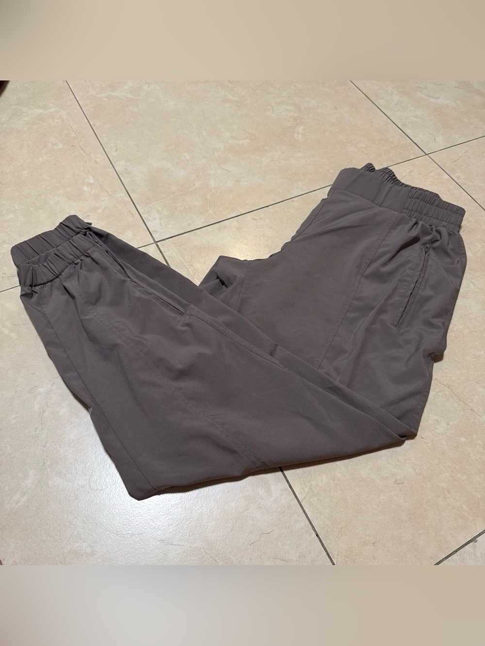 Men's Casual Elastic-Waist Pants - Taupe